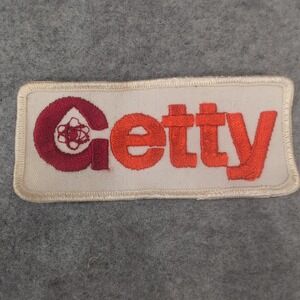 Vintage Getty Oil Company Embroidered Patch Logo Emblem Uniform Workwear‎
